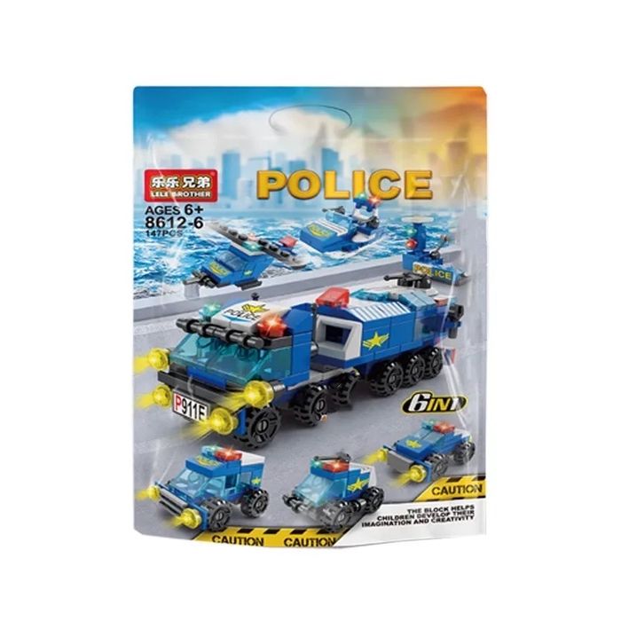 Нови конструктори тип лего полиция, пожарна, строителни машини