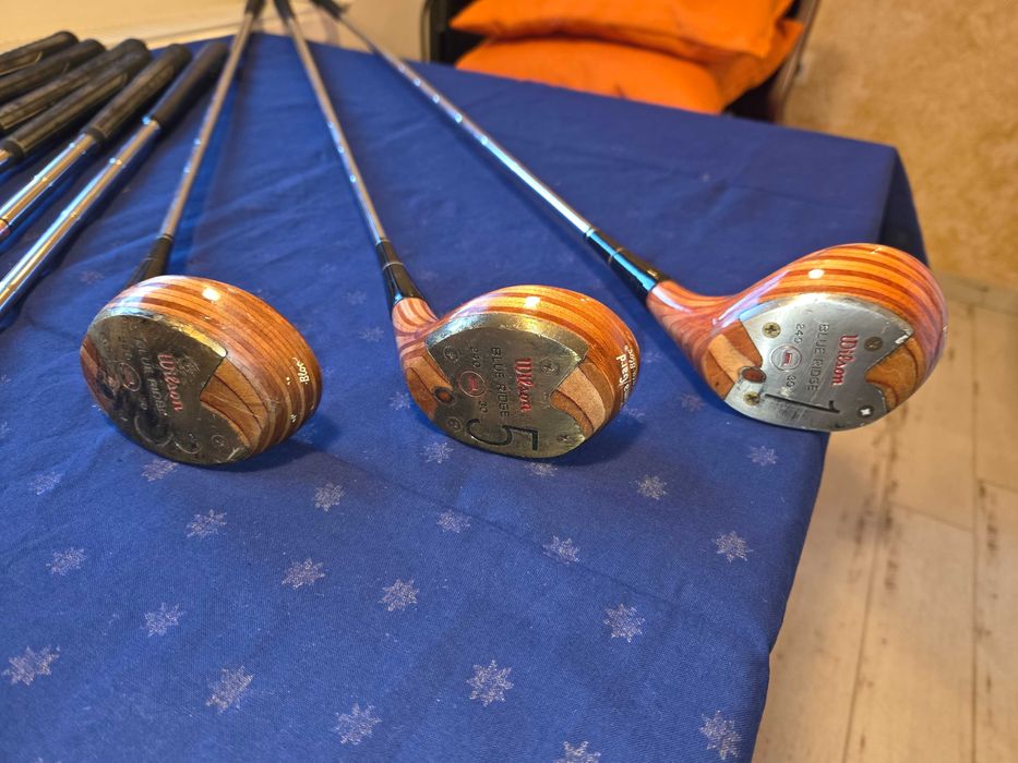 изключително запазени Golf стикове от 60те Wilson Blue Ridge