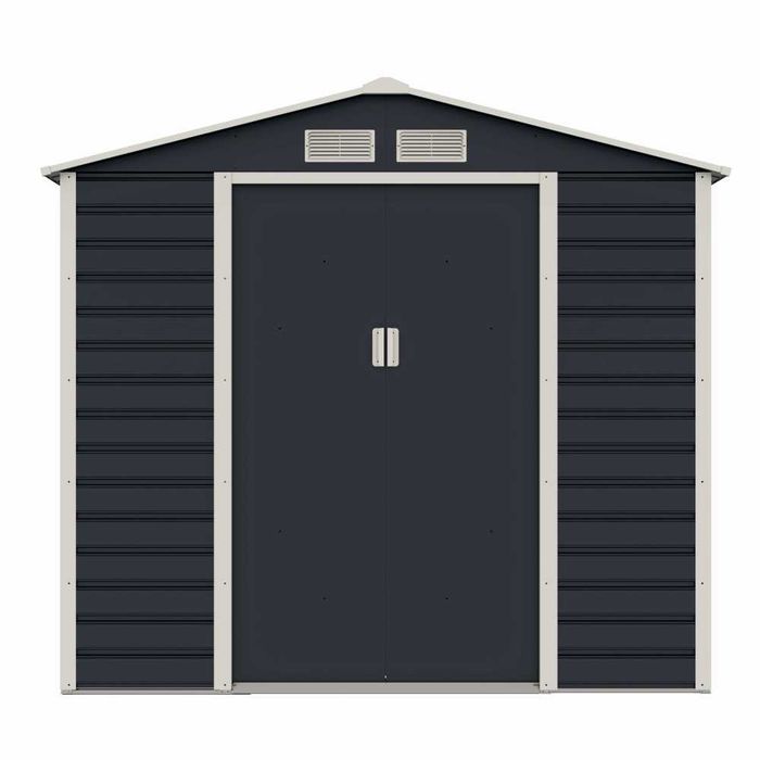 Casuta de gradina Evan A 213x131x192 cm,usi culisante baza metalica