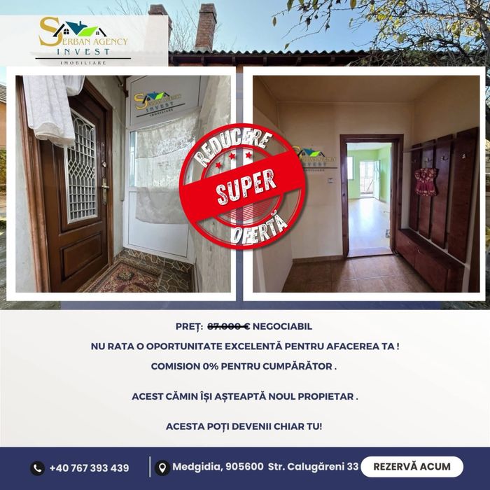 Casă solidă de vânzare în Medgidia – Spațiu, confort și siguranță!