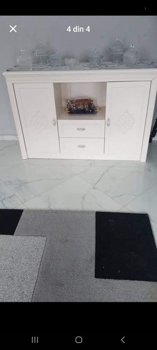 Mobila living Alb-crem