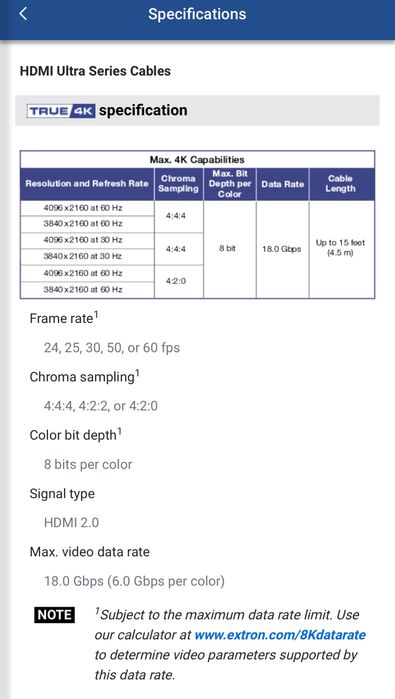 Cablu HDMI Extron Ultra/12 - 4K Premium High Speed HDMI