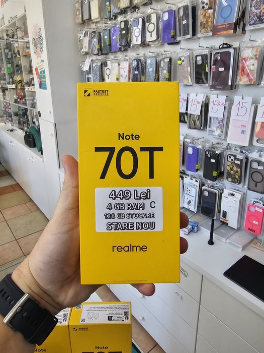 Realme Note 70T, 4/128 GB, Sigilat, Garanție