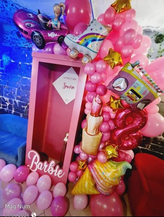 Vand cutia barbie MDF roz