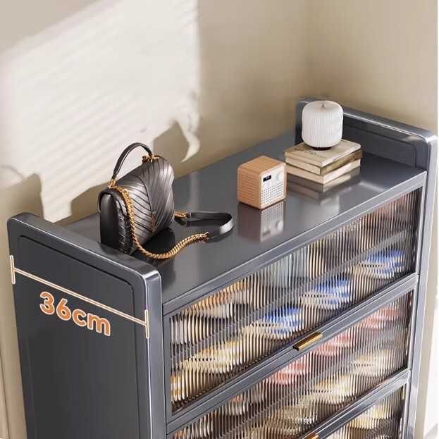 Metall oyoq kiyim stельaj | Металлическая многоуровневая обувница