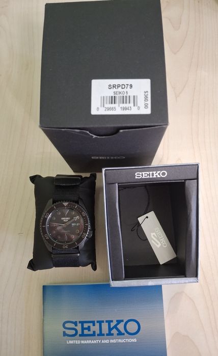 Часы Seiko 5 Sports Automatic "Stealth" SRPD79Продам часы фирмы Seiko