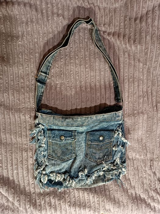 Сумка джинсовая в стиле 90х