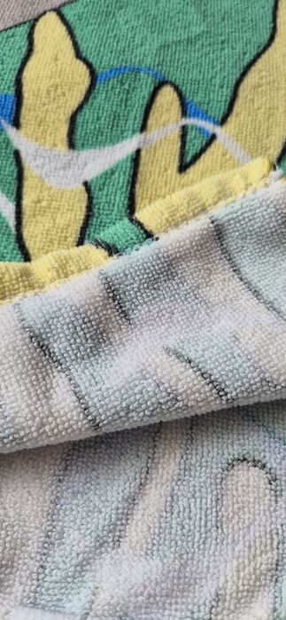 Poncho baie / Prosop cu glugă copii - Model Rechin - 60x60 cm