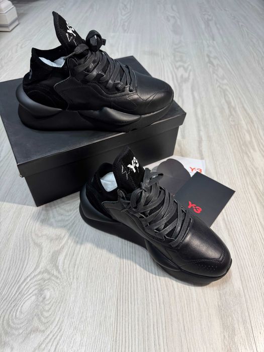 Adidasi Y-3, Kaiwa - Black Premium din Piele NOI Yohji Yamamoto Y3