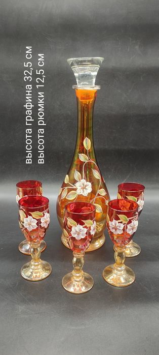 Графин с рюмками лепка
