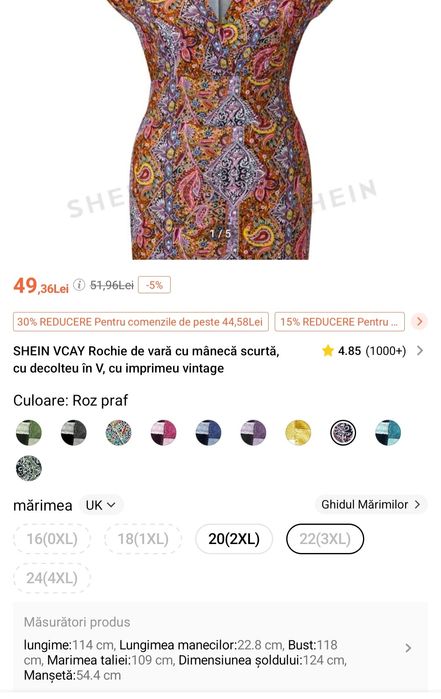 Rochie vară lycra elastica 50-52, 3XL NOUA