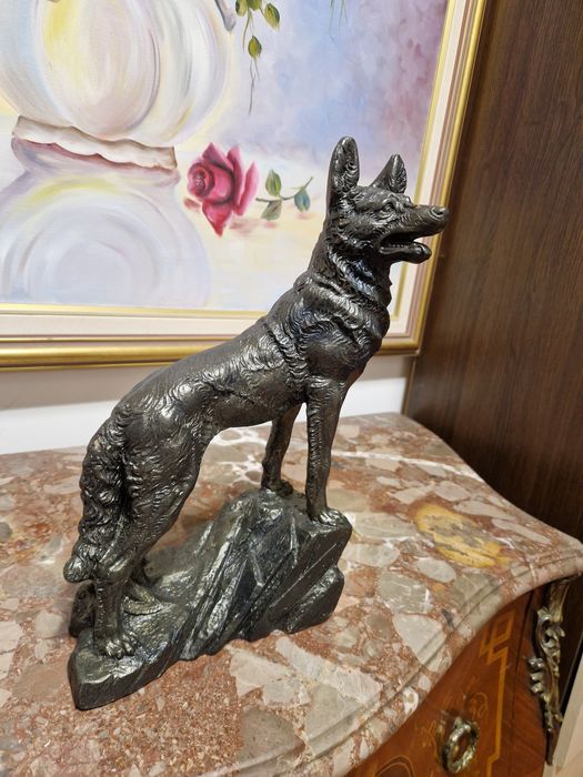 Прекрасна антикварна френска фигура статуетка скулптура