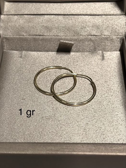 Cercei AUR 14 K-485 lei /Gr .Ca nou