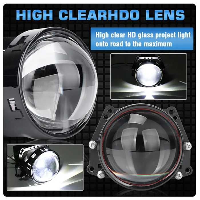 Диодни лед лупи за фар Bi LED XT-4, 55 W , комплект 2 броя