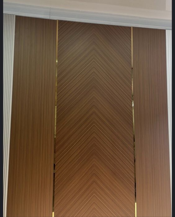 Установка бамбуковый панели с материалом