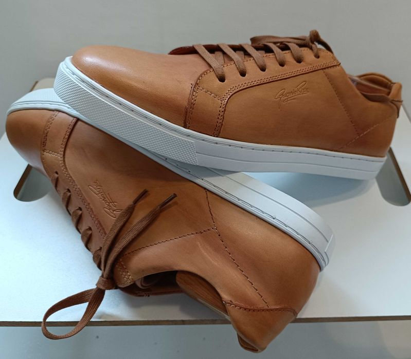 Pantofi sport casual 45 45.5 lucrati manual G. Rizo NOI piele naturala