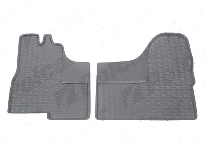 Set covorase auto din cauciuc Iveco Daily 05.2006-2009; fata, negre, polietilena (PE), 2 bucati