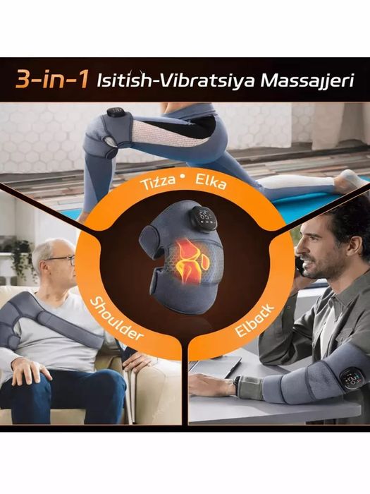 Elektr isituvchi tizza bandaji nakolennik og‘riqni kamaytirish