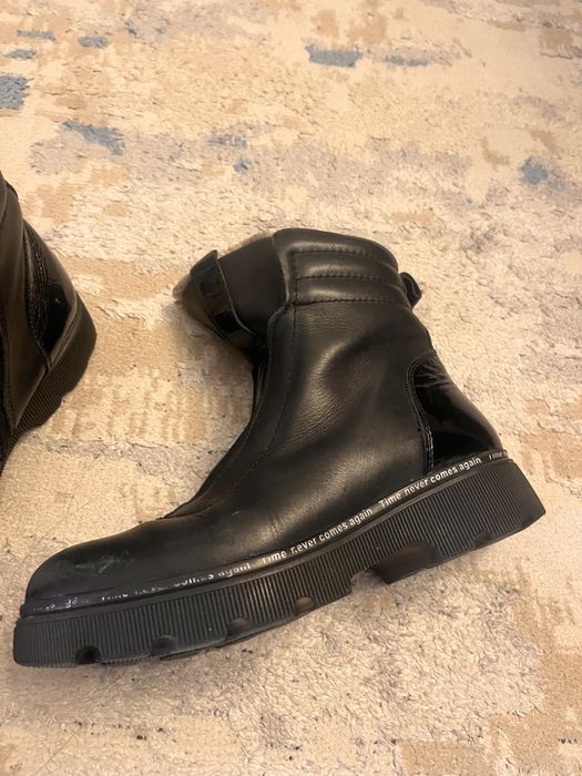 Натуральный кожа қыздардың ботинкасы