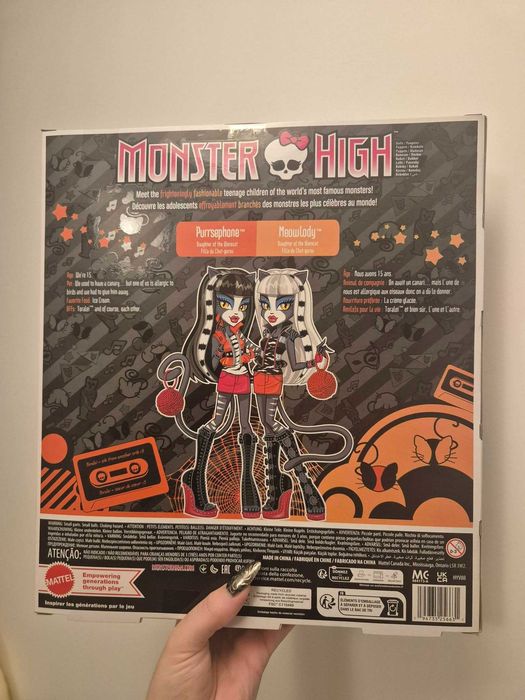 Papusi Monster High Meowlody & Purrsephone Creeproduction in cutie
