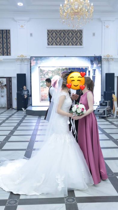 Свадебное платье рыбка