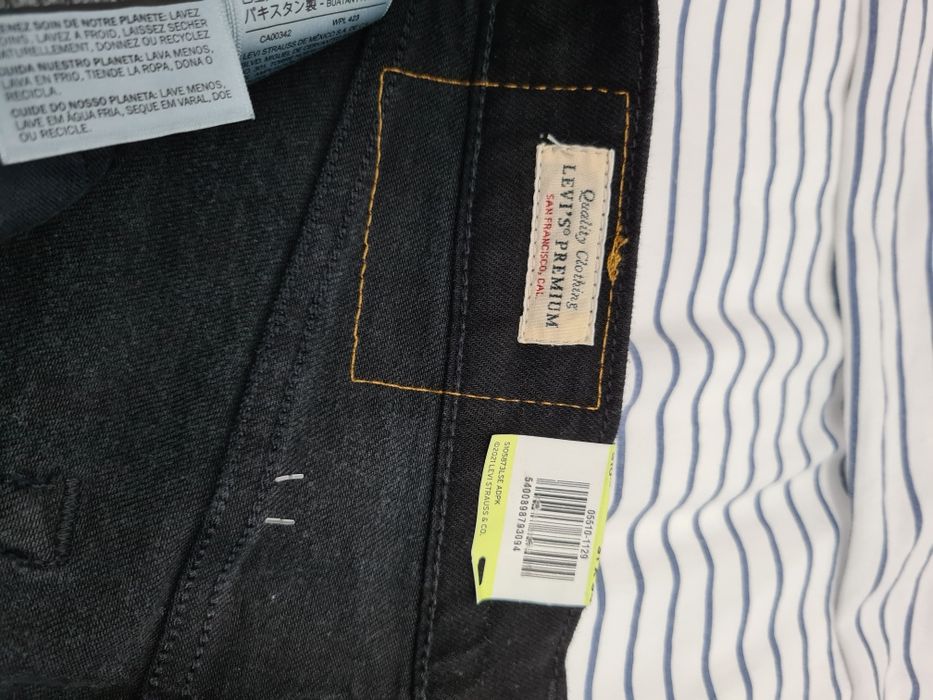 Blugi Barbati Levi's 510 Skinny 31/34 Black Leaf Noi
