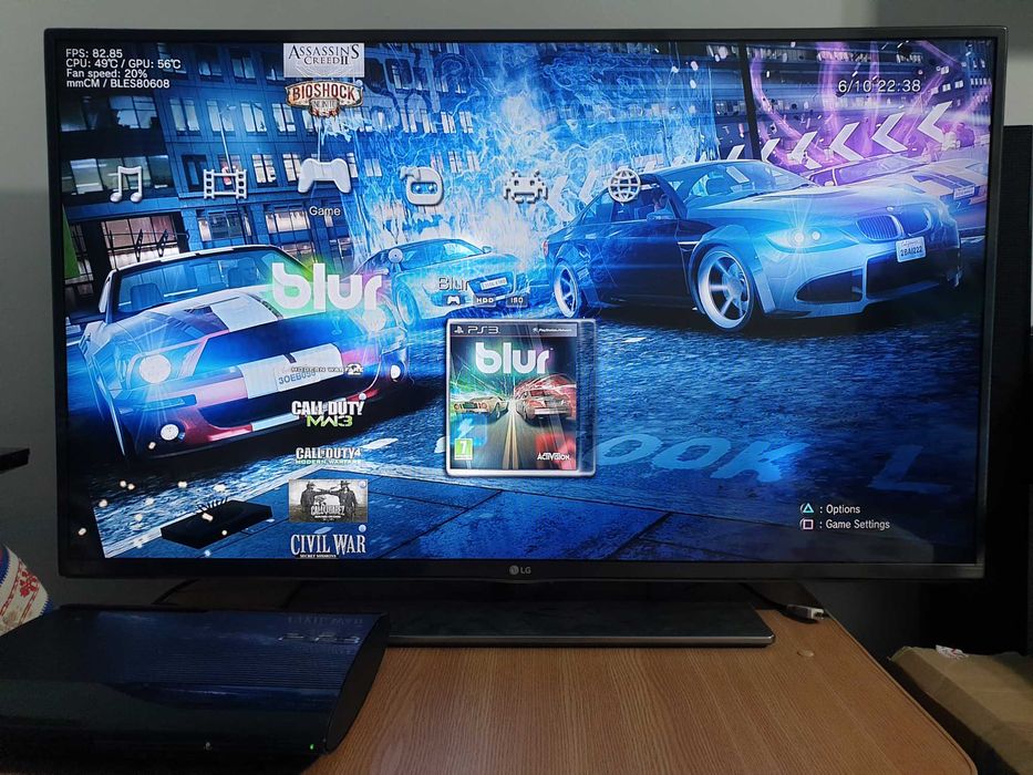 PS3 modat HEN 250 GB + 30 jocuri (GTA V, Red Dead, God of War, NFS)