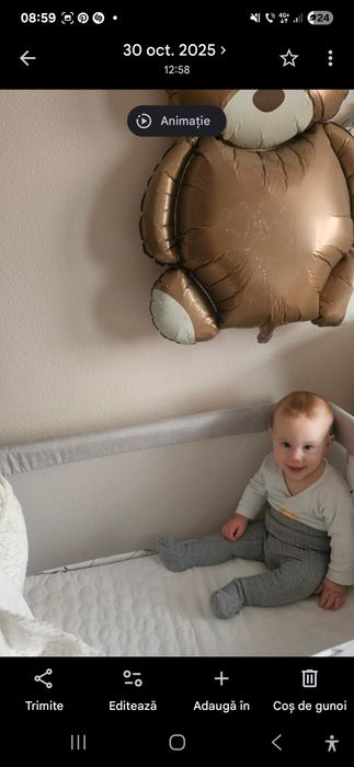 Pat cosleeping Lionelo pe roți
