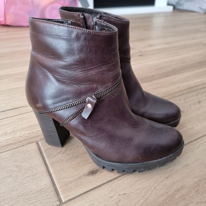 Botine de piele veritabila, 38