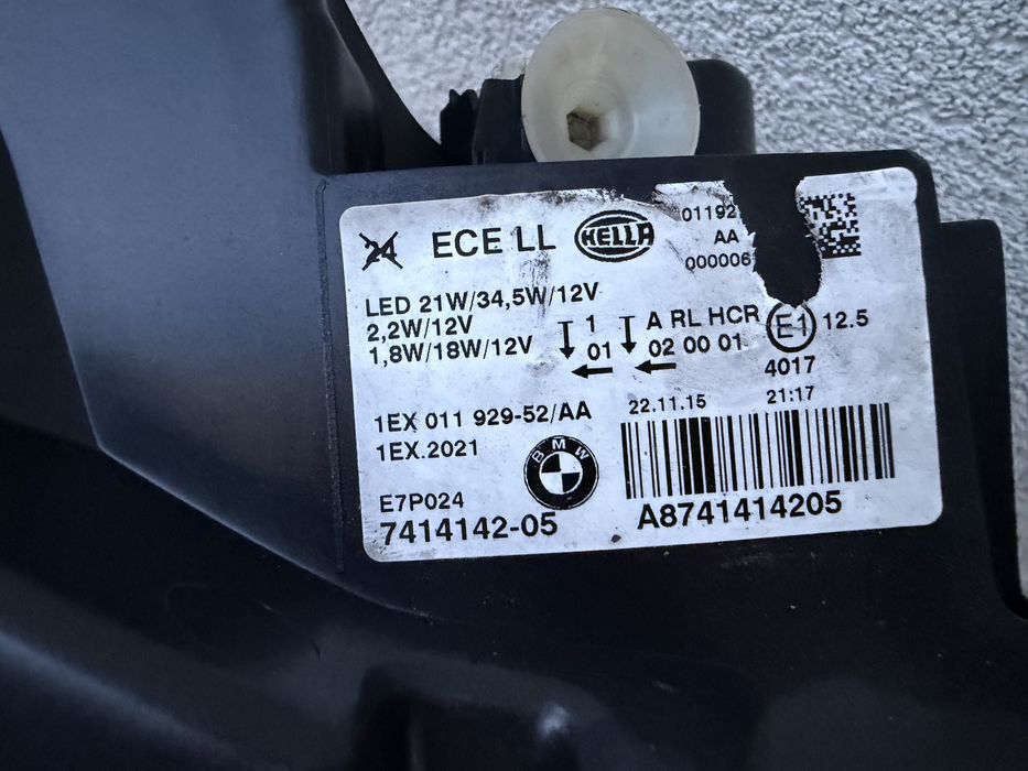 Far dreapta BMW Seria1 F20 LED LCI FACELIFT Original Europa