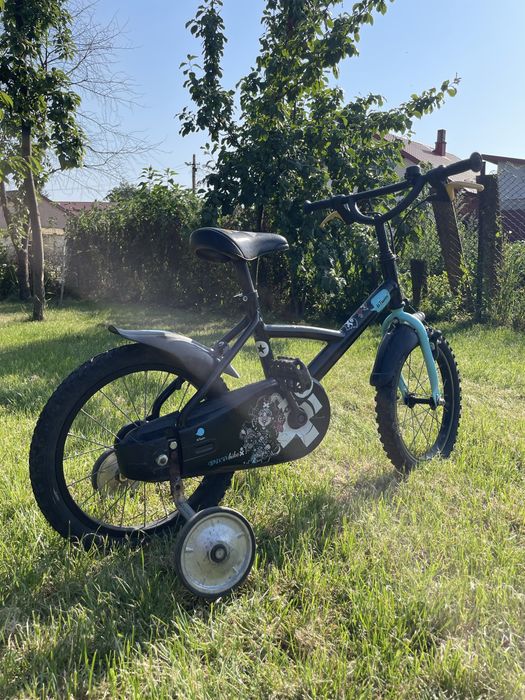 Bicicletă copii cu roți ajutătoare, stare bună