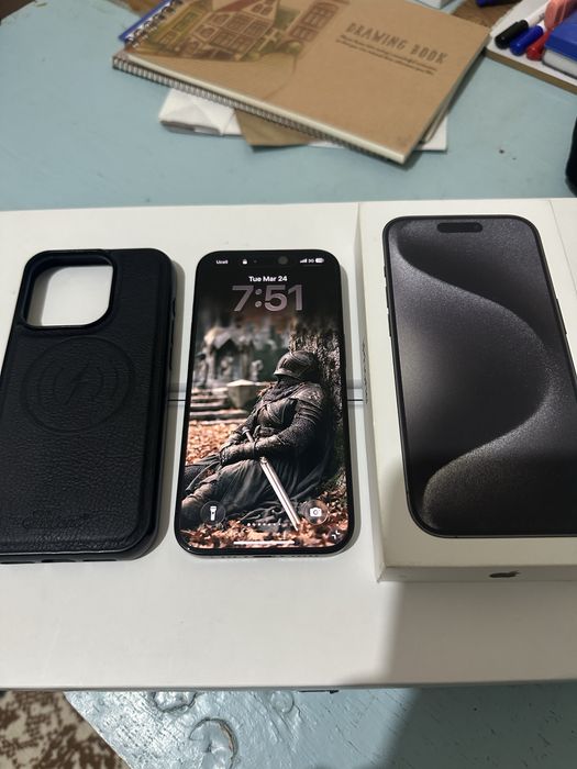 Айфон 15 про /iphone 15pro 8/256 86% чёрный титан