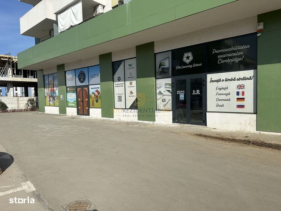 Spațiu comercial închiriat 128 mp 5 locuri de parcare Investiție Titan