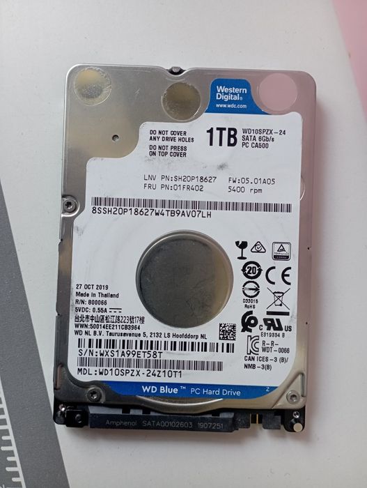 Жёсткий диск WD blue 1Tb