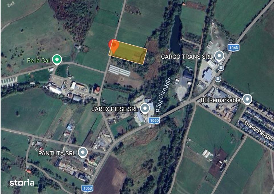 Teren de vanzare intravilan 5000 m2 Cisnadie zona SOMA