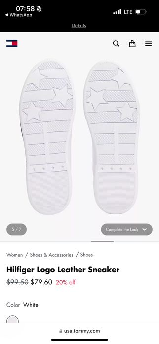 Кожаные кроссовки Tommy Hilfiger