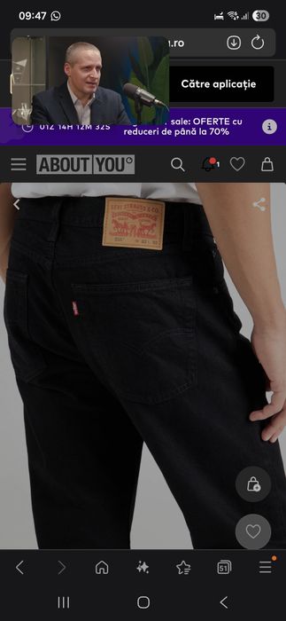 Blugi Levi Strauss Levis absolut originali