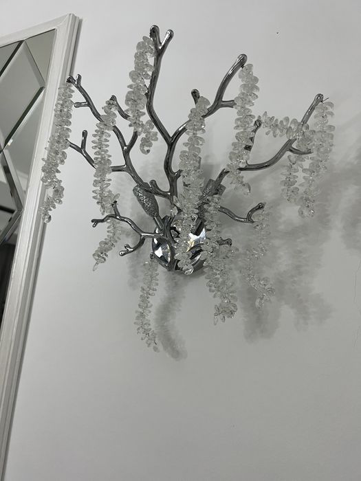 Бра светильник серебро 2 шт