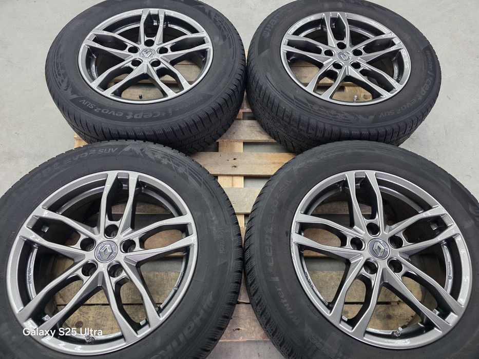 Лети джанти 17ки 5х114.3 Renault + зимни гуми 225/65/17 Hankook