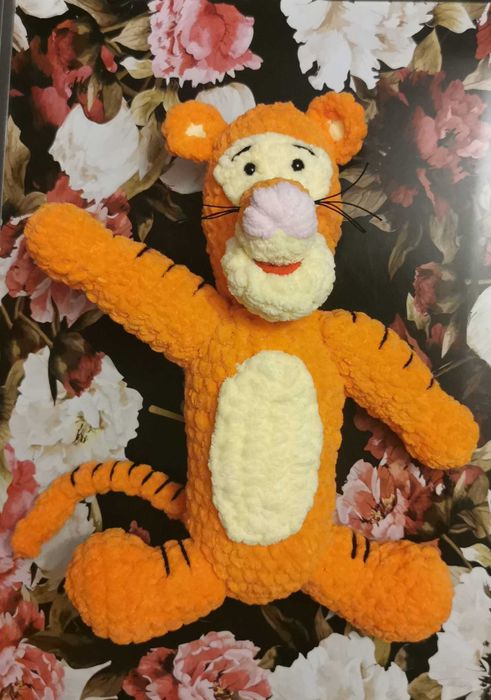 Jucărie pluș croșetata manual Tigru, din seria Winnie the pooh
