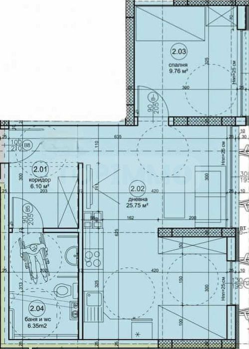 Двустаен апартамент в нов проект в кв. Възраждане 4