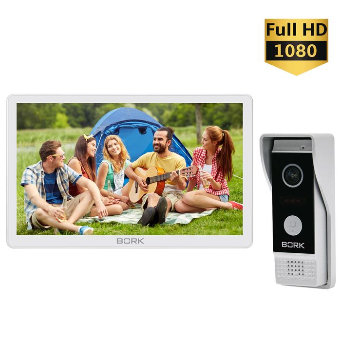 Домофон 10 Дюйма сенсорные кнопки с датчиком движения с памятью