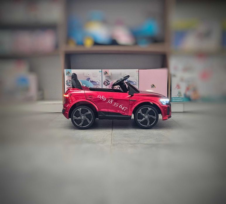 ПРОМОЦИЯ!НОВО!Акумулаторен джип Audi SQ8 RED с 12V батерия,меки гуми