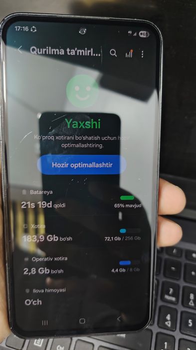 A54 samsung 256gb aybi yo'q