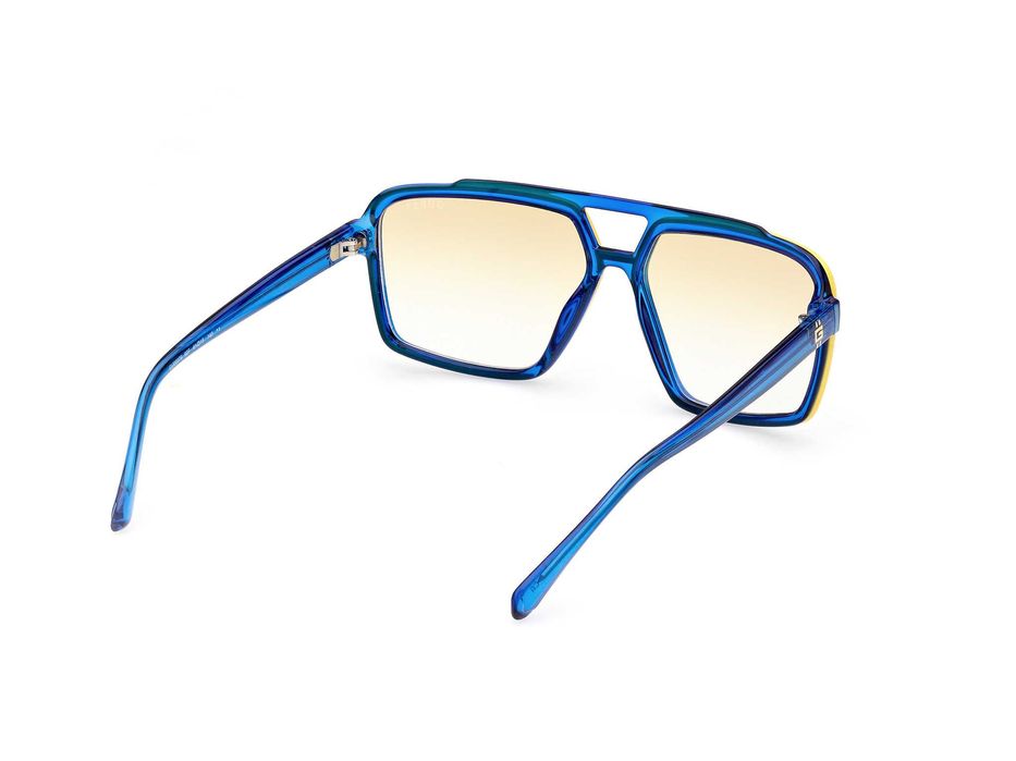 GUESS – Мъжки слънчеви очила "AVIATOR BLUE & YELLOW" нови с кутия