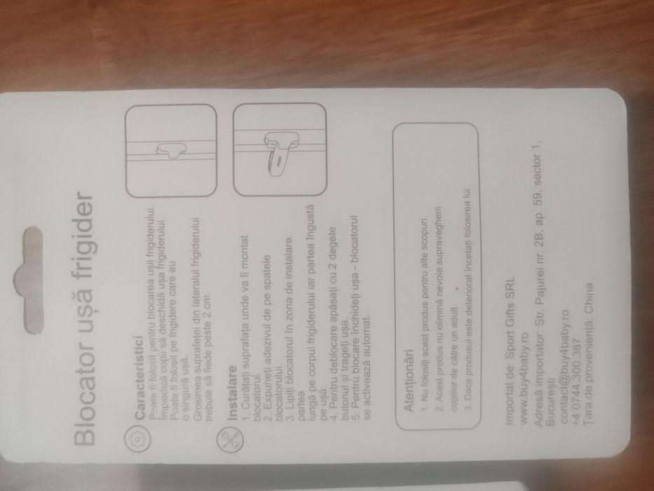 Blocator ușa frigider și cuptor noi