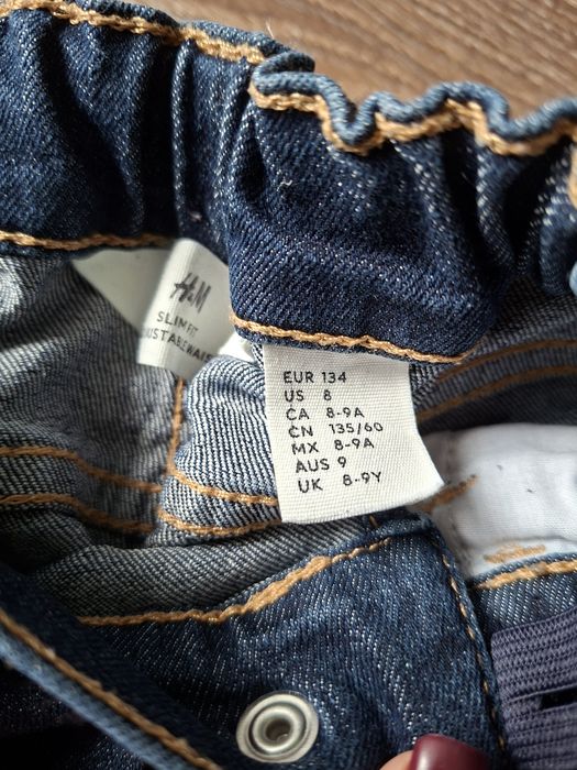 Lot blugi 4+1 , baieti H&M, subtiri de vara/primavara mar. 134, 8-9ani