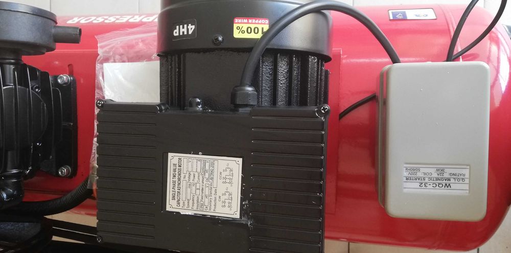 Компресор за въздух 200  Литра Vion Prov 12.5 Bar 360 L/Min 4Hp Усилен