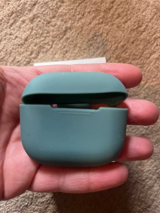 Husa Silicon pentru Apple Airpods 3, AHASTYLE - ROZ / VERDE