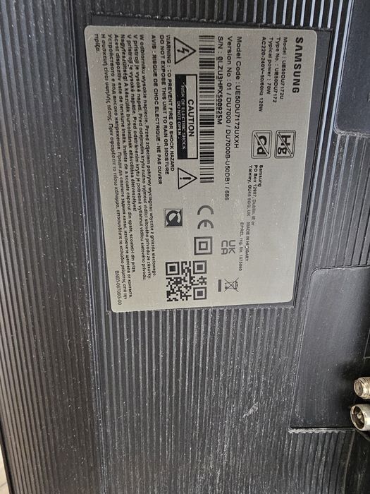 Samsung 50" 4K Smart TV UE50DU7172U (2024)
